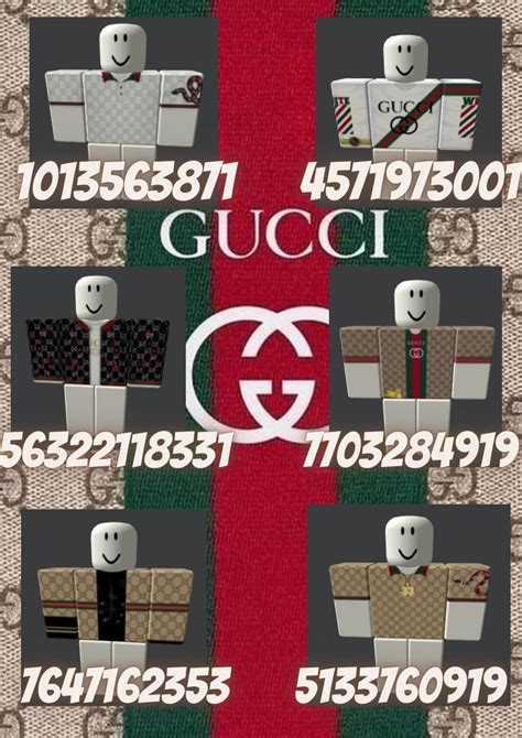 roblox clothes codes gucci|roblox gucci outfit id.